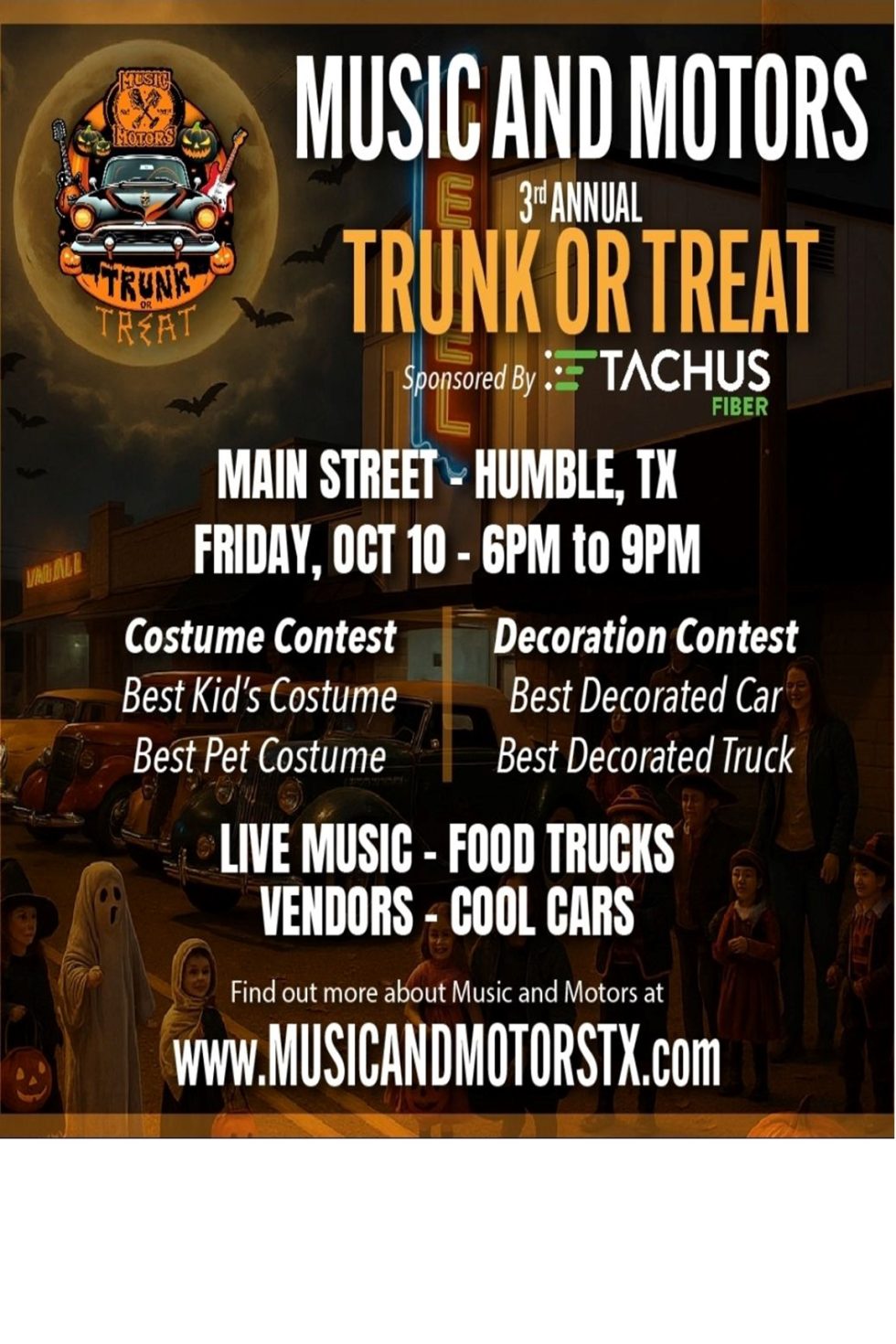 MUSIC & MOTORS – Trunk or Treat | Visit Humble, Texas